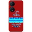 Funda Silicona Líquida Roja para Huawei Honor 90 Smart 5G diseño Agua Dibujos