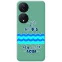 Funda Silicona Líquida Verde para Huawei Honor 90 Smart 5G diseño Agua Dibujos