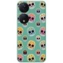 Funda Silicona Líquida Verde para Huawei Honor 90 Smart 5G diseño Catrina Dibujos