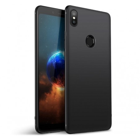 Funda Gel Tpu Tipo Mate Negra para Xiaomi Redmi Note 5 / Note 5 Pro
