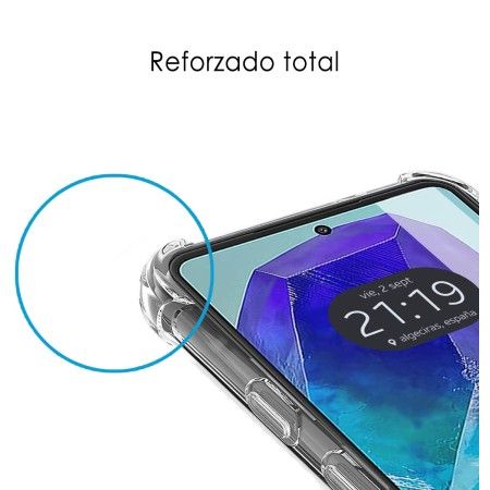 Funda Silicona Antigolpes Transparente para Samsung Galaxy M55 5G
