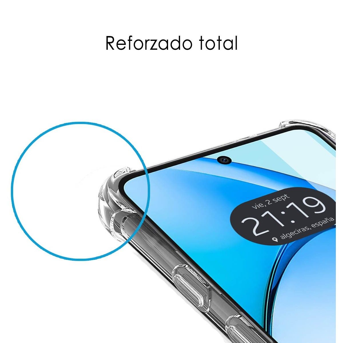 Funda Silicona Antigolpes Transparente para Oppo A60 4G