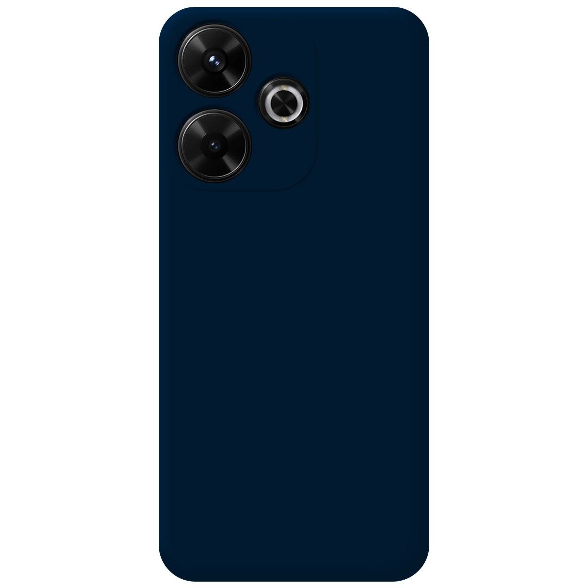 Funda Silicona Líquida Ultra Suave para Xiaomi Redmi 13 4G color Azul Oscuro
