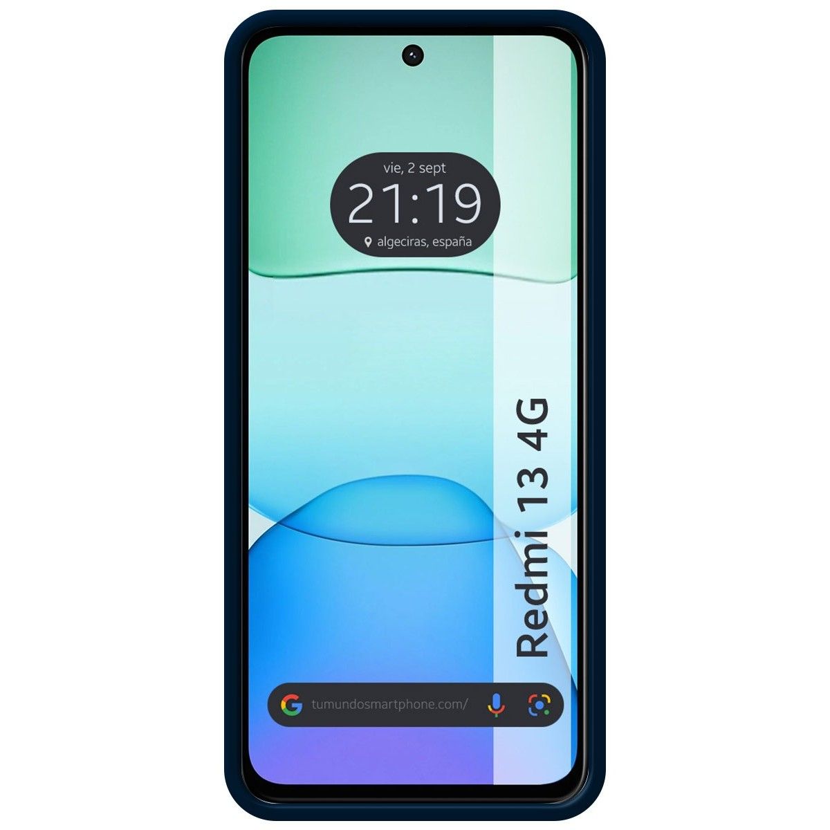 Funda Silicona Líquida Ultra Suave para Xiaomi Redmi 13 4G color Azul Oscuro