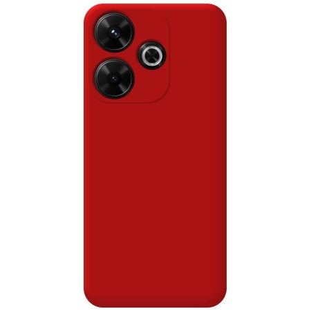 Funda Silicona Líquida Ultra Suave para Xiaomi Redmi 13 4G color Roja