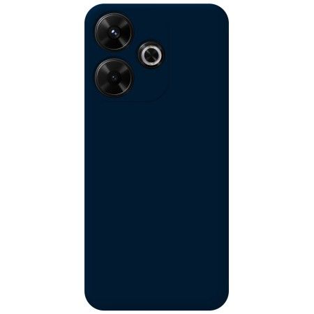 Funda Silicona Líquida Ultra Suave para Xiaomi Poco M6 4G color Azul Oscuro