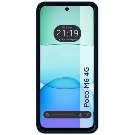 Funda Silicona Líquida Ultra Suave para Xiaomi Poco M6 4G color Azul Oscuro