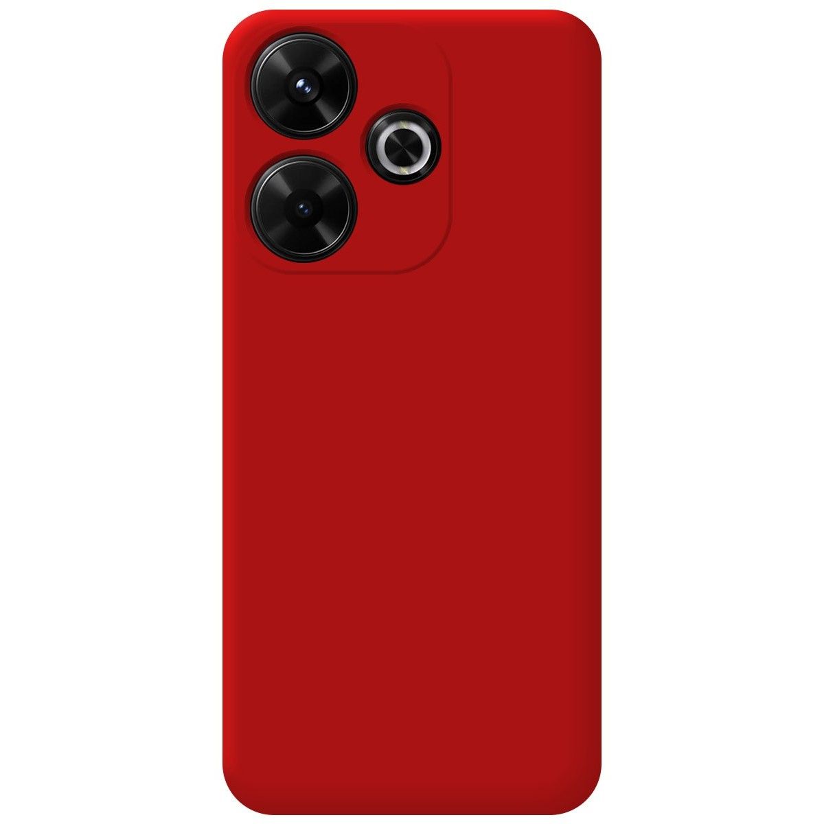 Funda Silicona Líquida Ultra Suave para Xiaomi Poco M6 4G color Roja