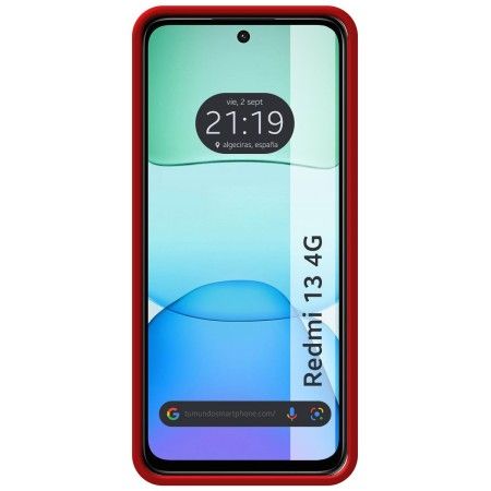 Funda Silicona Líquida Ultra Suave para Xiaomi Poco M6 4G color Roja