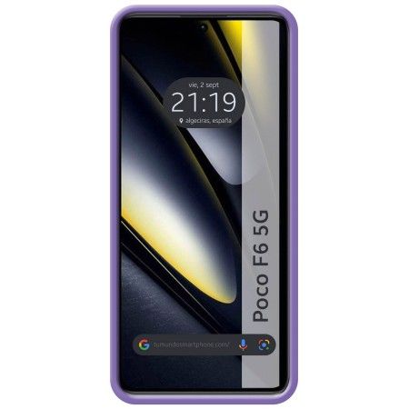 Funda Silicona Líquida Ultra Suave para Xiaomi Poco F6 5G color Morada