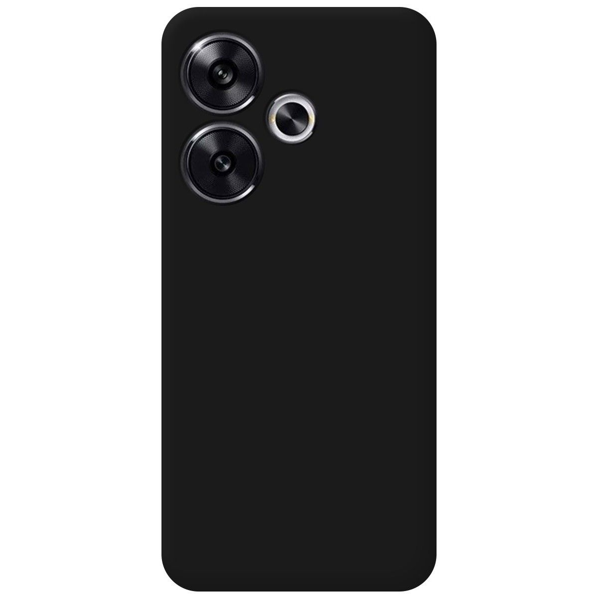 Funda Silicona Líquida Ultra Suave para Xiaomi Poco F6 5G color Negra