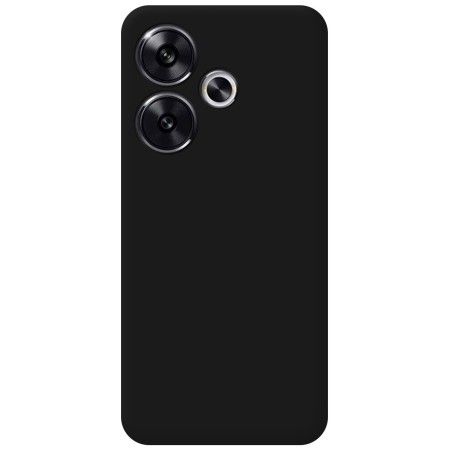Funda Silicona Líquida Ultra Suave para Xiaomi Poco F6 5G color Negra