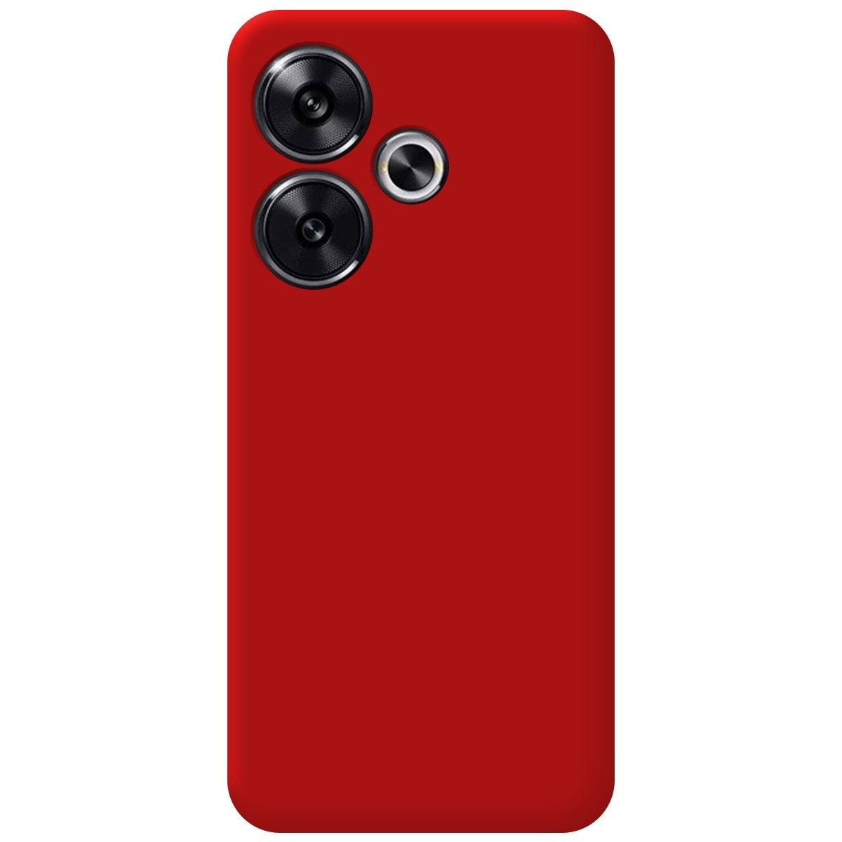 Funda Silicona Líquida Ultra Suave para Xiaomi Poco F6 5G color Roja