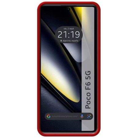 Funda Silicona Líquida Ultra Suave para Xiaomi Poco F6 5G color Roja