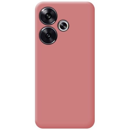 Funda Silicona Líquida Ultra Suave para Xiaomi Poco F6 5G color Rosa