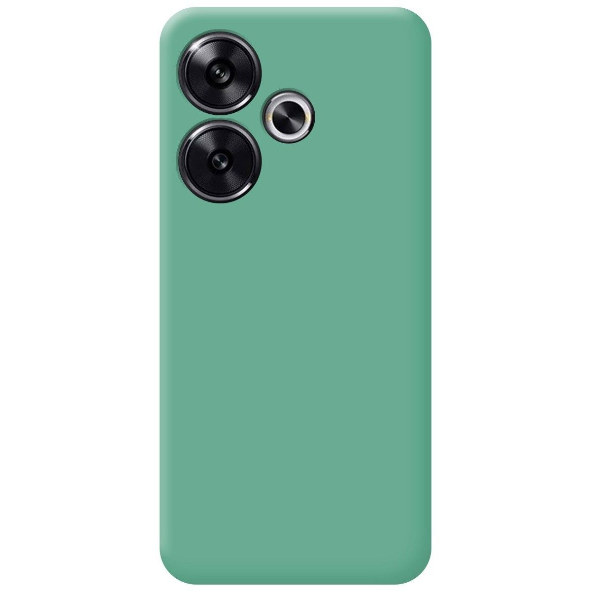 Funda Silicona Líquida Ultra Suave para Xiaomi Poco F6 5G color Verde