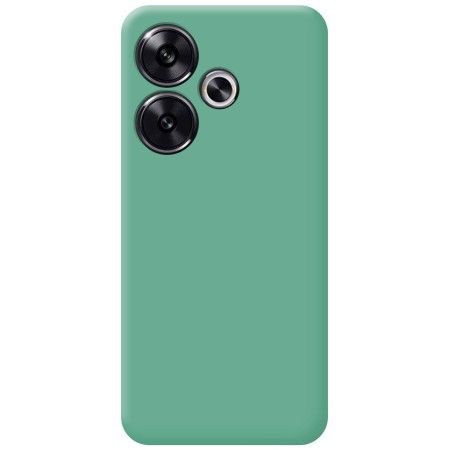 Funda Silicona Líquida Ultra Suave para Xiaomi Poco F6 5G color Verde