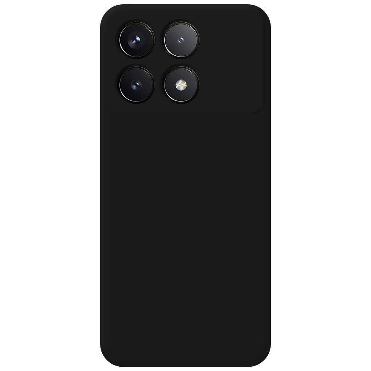 Funda Silicona Líquida Ultra Suave para Xiaomi Poco F6 Pro 5G color Negra