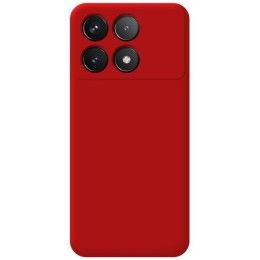 Funda Silicona Líquida Ultra Suave para Xiaomi Poco F6 Pro 5G color Roja 2