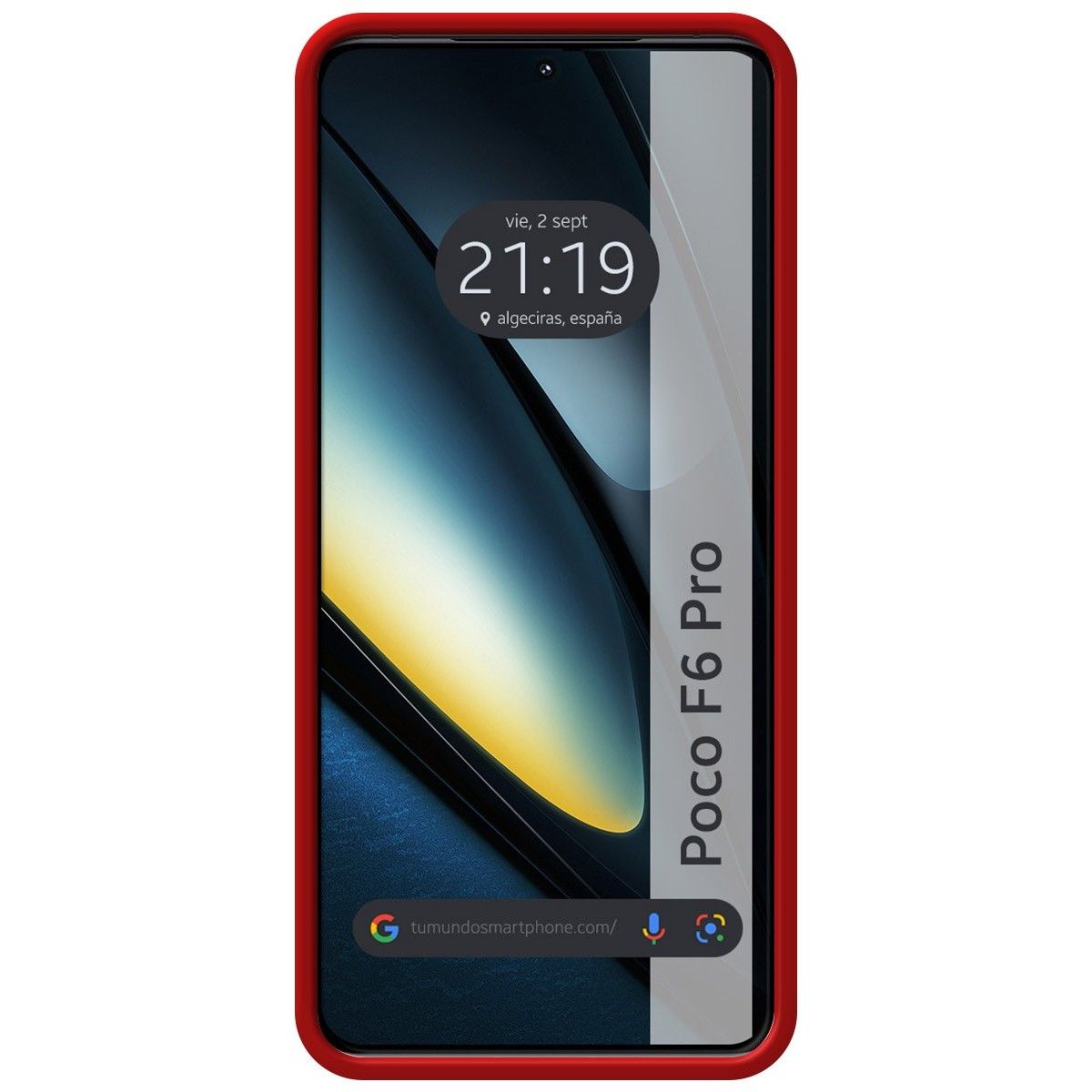 Funda Silicona Líquida Ultra Suave para Xiaomi Poco F6 Pro 5G color Roja
