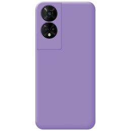 Funda Silicona Líquida Ultra Suave para TCL 50 5G color Morada 2
