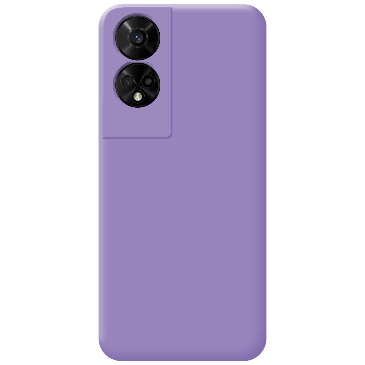 Funda Silicona Líquida Ultra Suave para TCL 50 5G color Morada