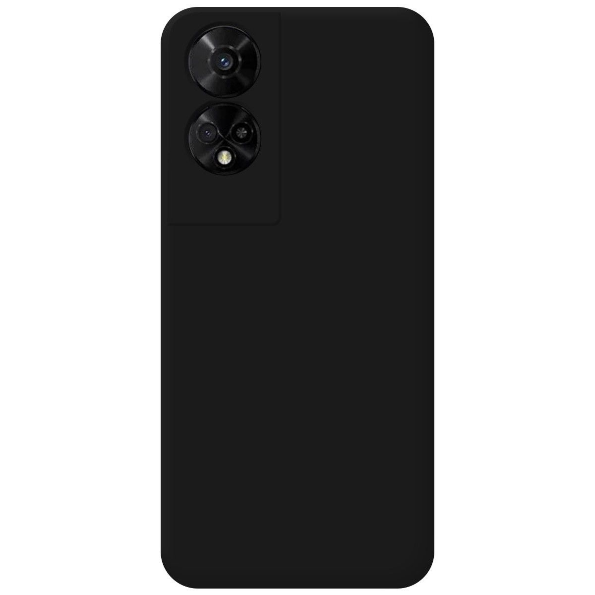 Funda Silicona Líquida Ultra Suave para TCL 50 5G color Negra