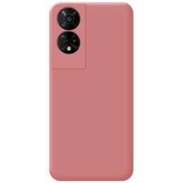 Funda Silicona Líquida Ultra Suave para TCL 50 5G color Rosa 2