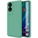 Funda Silicona Líquida Ultra Suave para TCL 50 5G color Verde