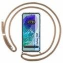 Funda Colgante Transparente para Samsung Galaxy M55 5G con Cordon Camel