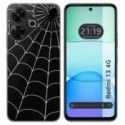 Funda Silicona Transparente para Xiaomi Redmi 13 4G diseño Araña Dibujos