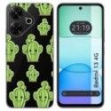 Funda Silicona Transparente para Xiaomi Redmi 13 4G diseño Cactus Dibujos