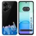 Funda Silicona Transparente para Xiaomi Redmi 13 4G diseño Hipo Dibujos