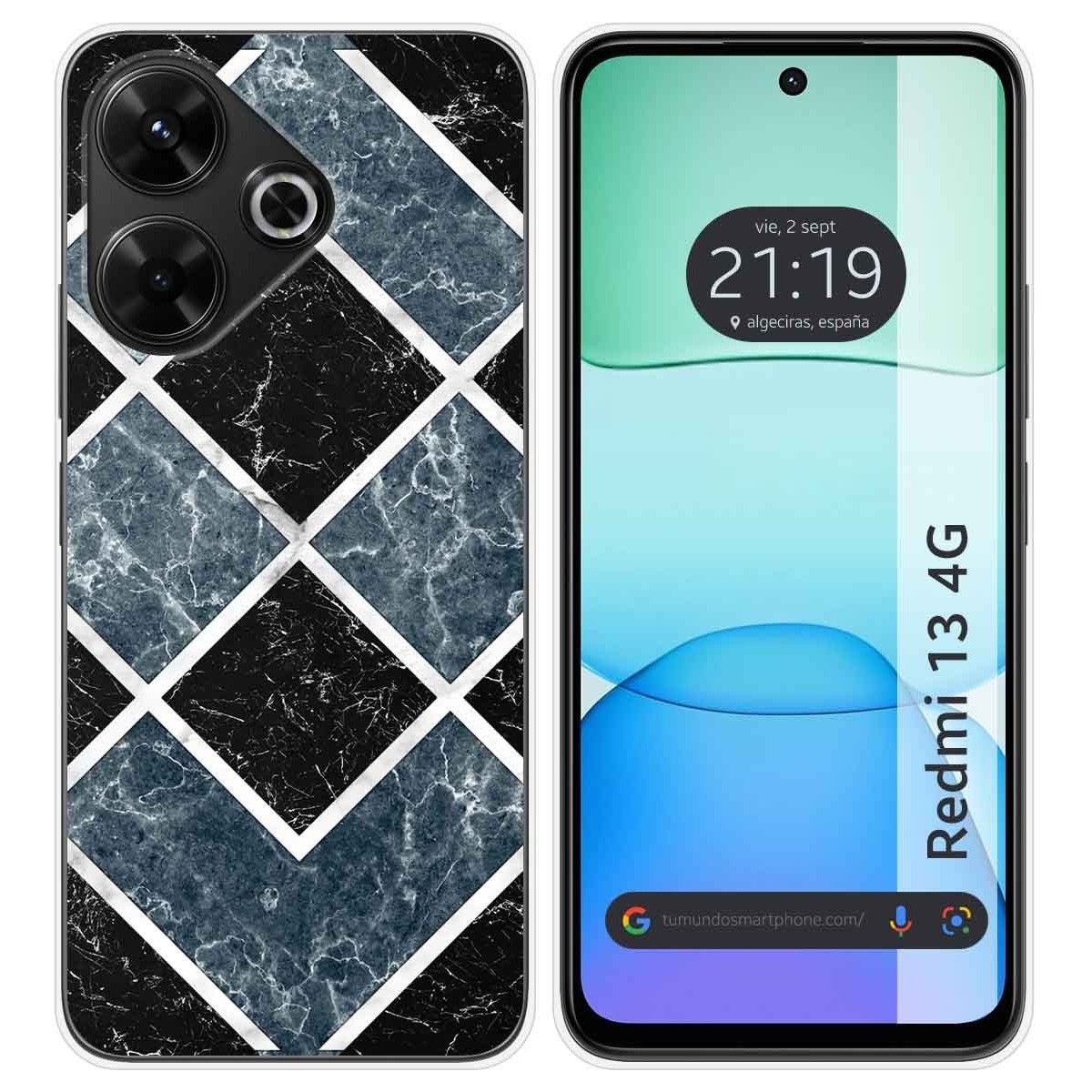 Funda Silicona para Xiaomi Redmi 13 4G diseño Mármol 06 Dibujos