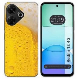 Funda Silicona para Xiaomi Redmi 13 4G diseño Cerveza Dibujos