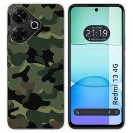 Funda Silicona para Xiaomi Redmi 13 4G diseño Camuflaje Dibujos