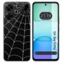 Funda Silicona Transparente para Xiaomi Poco M6 4G diseño Araña Dibujos