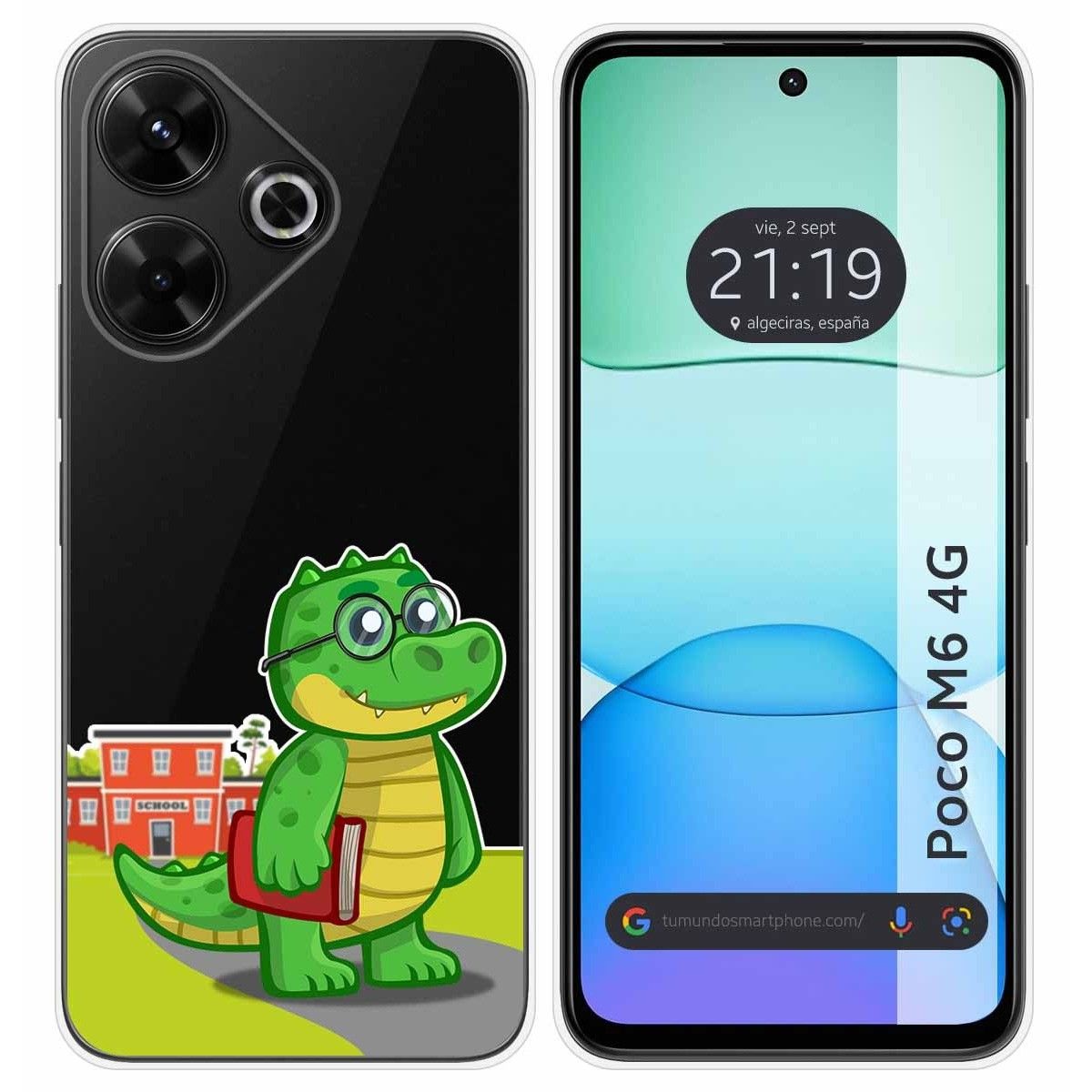 Funda Silicona Transparente para Xiaomi Poco M6 4G diseño Coco Dibujos