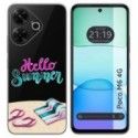 Funda Silicona Transparente para Xiaomi Poco M6 4G diseño Summer Dibujos