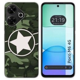 Funda Silicona para Xiaomi Poco M6 4G diseño Camuflaje 01 Dibujos