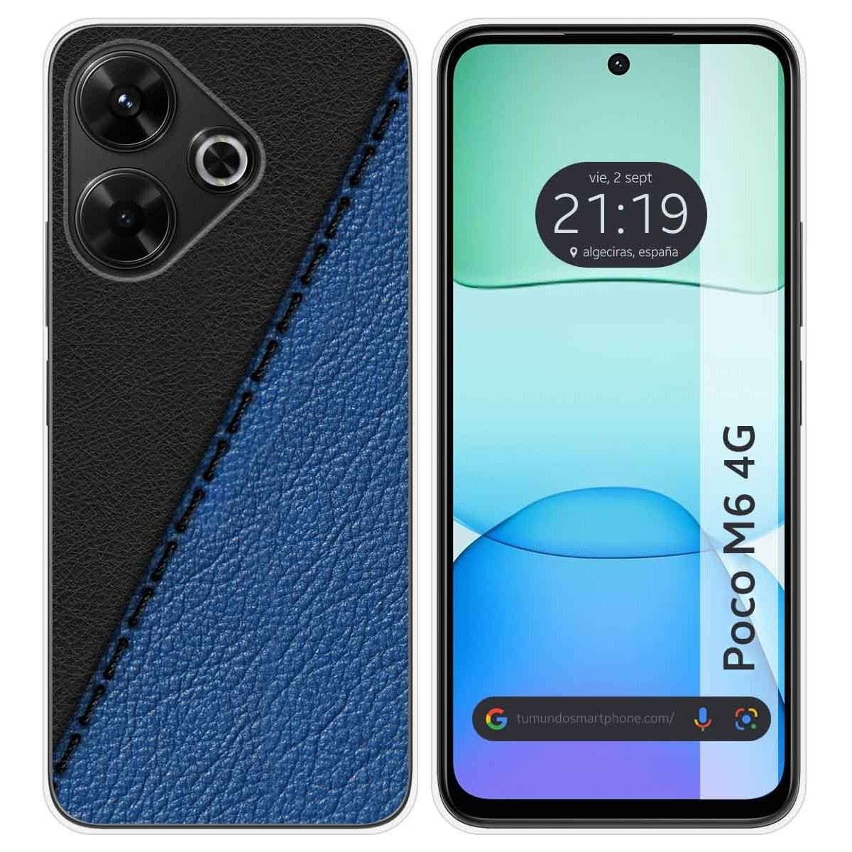 Funda Silicona para Xiaomi Poco M6 4G diseño Cuero 02 Dibujos