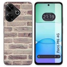 Funda Silicona para Xiaomi Poco M6 4G diseño Ladrillo 01 Dibujos