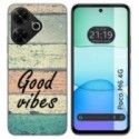 Funda Silicona para Xiaomi Poco M6 4G diseño Madera 01 Dibujos
