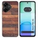 Funda Silicona para Xiaomi Poco M6 4G diseño Madera 03 Dibujos