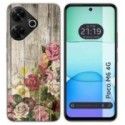 Funda Silicona para Xiaomi Poco M6 4G diseño Madera 08 Dibujos