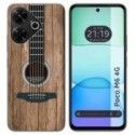 Funda Silicona para Xiaomi Poco M6 4G diseño Madera 11 Dibujos