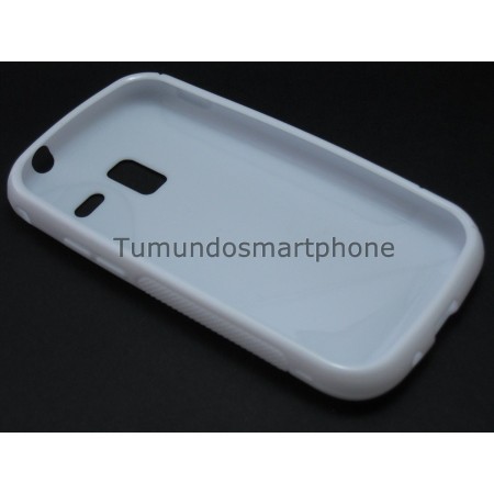 Funda Gel Tpu Galaxy Ace 2 I8160 S Line Color Blanca