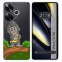 Funda Silicona Transparente para Xiaomi Poco F6 5G diseño Mono Dibujos