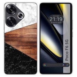 Funda Silicona para Xiaomi Poco F6 5G diseño Mármol 11 Dibujos