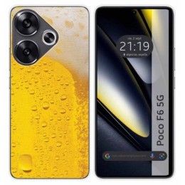 Funda Silicona para Xiaomi Poco F6 5G diseño Cerveza Dibujos